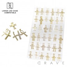 72PCS OF ASSORTED CROSS PENDANT WITH CHAINS INSERT PANEL